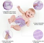 Hilph Baby Colic, Gas and Upset Stomach Relief, Heated Warmer Tummy Wrap with 2 Gel Packs for Newborns and Infants, Baby Heating Pad Swaddling Belt Natural Relief (Purple Dinosaur) - Image 3